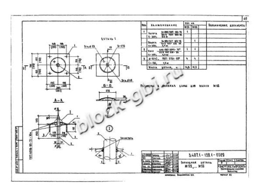 Фундамент МФ1.3х1.5-1/5