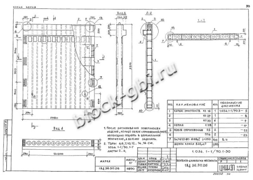 Вентиляционный блок-диафрагма 1ВД 36.30.26