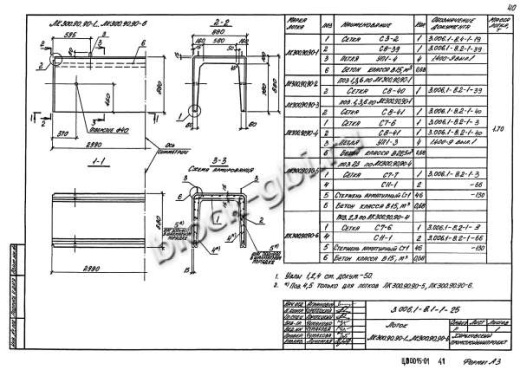 Лоток ЛК 300.90.90-3