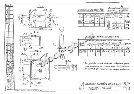 Средний блок камеры тепловой СБК 3.0-1 800x1600 Средний блок камеры тепловой СБК 3.0-1 800x1600
