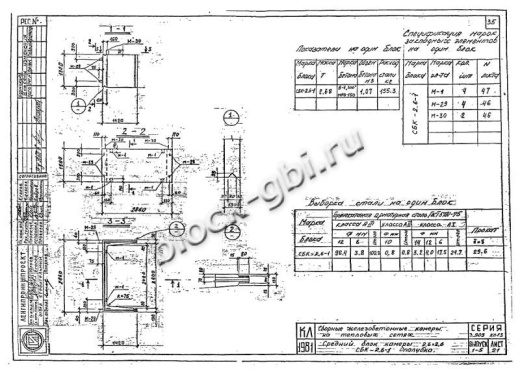 Средний блок камеры футерованный СБК 2.6-1-фут