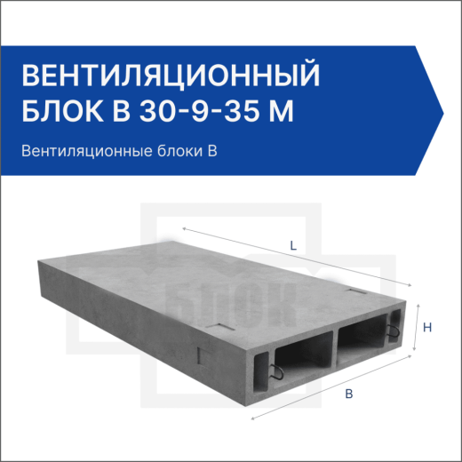 Вентиляционный блок В 30-9-35 м