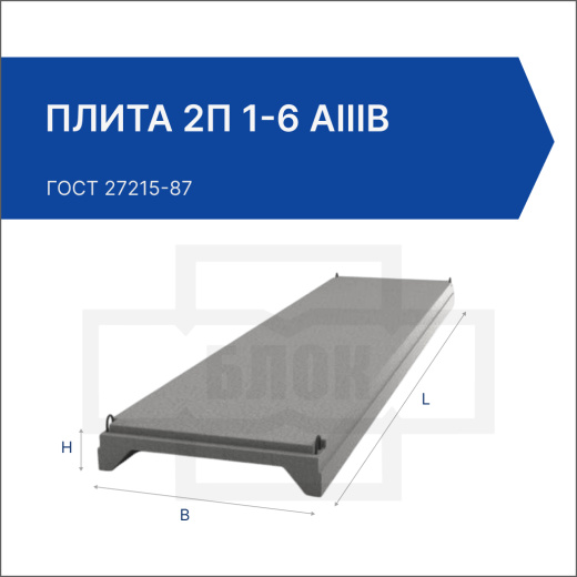 Плита 2П 1-6 АIIIв