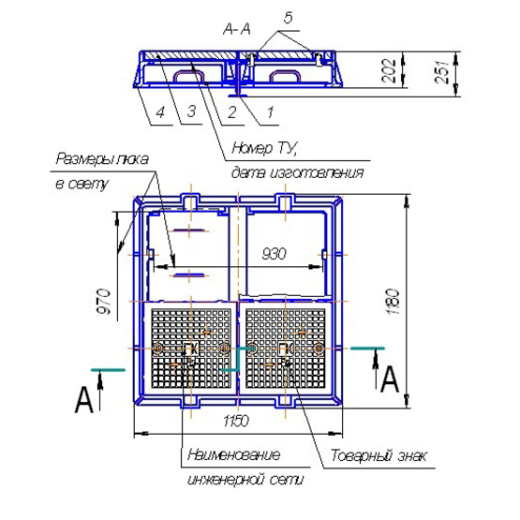 Люк ЛКЗ (1000х1000)